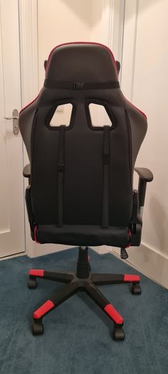 X-Rocker Ergonomic Office Gaming Chair - Black-Red