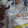 Vintage Large Geometric Glass & Silver Metal Star Tealight Candle Holder Postage available or Collection Image 2