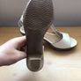 Heavenly Feet White Strappy High Heel sandals  Size 6 Image 6