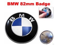 BMW Car Van Emblem Chrome Front Badge Logo 82mm 2 Pins For BMW Hood Bonnet Trunk 51148132375 M E46 F10 F30 E39 E36 F20 G20 G30 X1 X2 X3 X4 X5