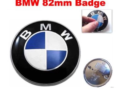 BMW Car Van Emblem Chrome Front Badge Logo 82mm 2 Pins For BMW Hood Bonnet Trunk 51148132375 M E46 F10 F30 E39 E36 F20 G20 G30 X1 X2 X3 X4 X5