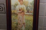 Vintage Key holder box with Alfred Glendening print
