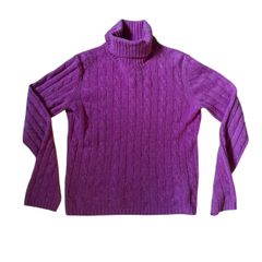 Emanuel Ungaro cable-knit turtleneck Cashmere Sweater