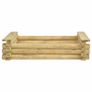 Sandpit 120x120x27 cm Impregnated pinewood Image 3