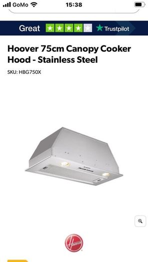 Intergrated cooker hood fan