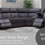 New Gresham Corner Grey Sofa Sets Image 5