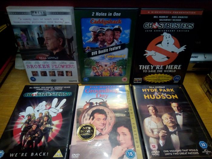 Bill Murray 18 Movie Dvd Collection Bundle Classic Comedy Ghostbusters Caddyshack Scrooged Rushmore Etc Wes Anderson