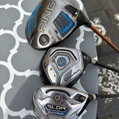 Ping and Taylor Made golf clubs