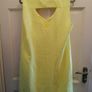 Yellow back cut out dress size 14 Image 2