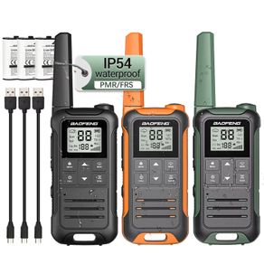Baofeng F22 Mini Walkie Talkie PMR FRS Long Range Rechargable Portable Kids Two Way Radio Type-C Charger for Camping Trip