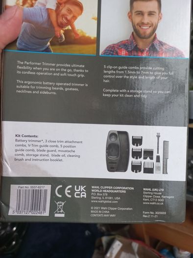 Wahl trimmer. New.