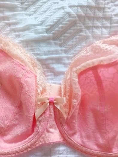 Freya - Hot Coral - Underwired Side Support Bra 30F and Briefs S - Brand New RRP 58