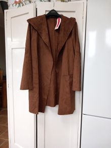 Fiorella Rubino Suede (Alcantara) Tan Jkt. New with tags M 12/14