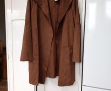 Fiorella Rubino Suede (Alcantara) Tan Jkt. New with tags M 12/14