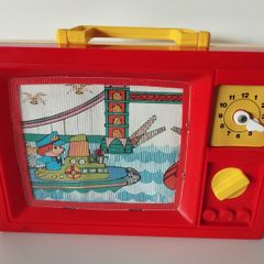 Vintage 1979 Blue-Box TV Toy  Working