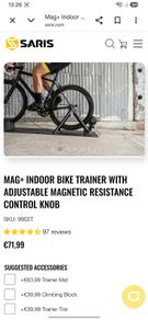 Adjustable bike trainer with adjustable magnetic  resistance