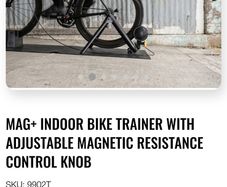 Adjustable bike trainer with adjustable magnetic  resistance