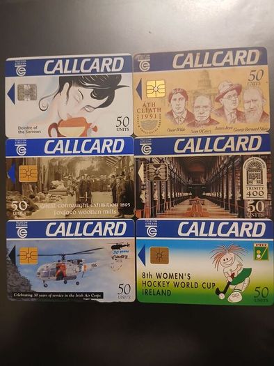 38 different high denomination callcards