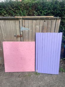 Painted boards for backdrops