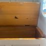 Solid pine bench with storage Image 2