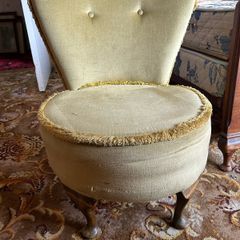 Mid century gold colour boudoir or cocktail chair