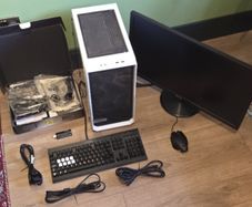 Ultimate Gaming PC Starter Bundle - Case, Liquid Cooling, 27" Monitor, Corsair Keyboard & Mouse