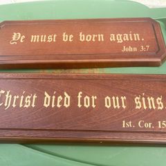 Bible plaques free postage