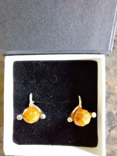 silver earrings