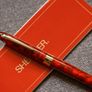 Sheaffer Crest 581 Nova Flame Red Solid 18K Gold 750 Two Tone Triumph Nib Fountain Pen Image 3