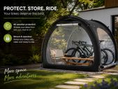 Outdoor Bike Storage Tent Fan-Shaped Waterproof Bike Tent for 4 to 5 Bikes