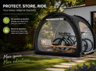main image for ad Outdoor Bike Storage Tent Fan-Shaped Waterproof Bike Tent for 4 to 5 Bikes