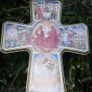Cross. Crucifix Jesus Christ Decoupage Crucifix Wooden Scenes of His Life wall 15,4" x 11" Image 8