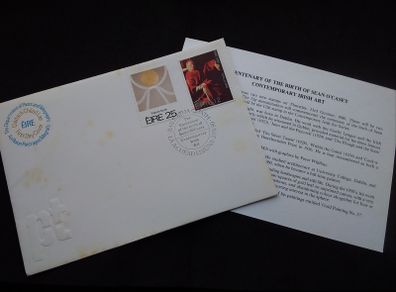 Ireland Stamps : Centenary of The Birth of Sean O'Casey and Contemporary Irish Art - First Day Cover , 1980