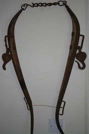 Vintage Wooden & Metal Horse Harness Hames