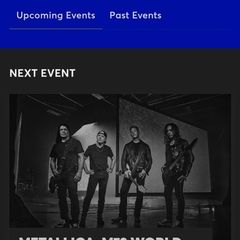 2 Tickets for Metallica Sunday 21st June