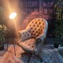 antique chesterfield director chair Image 2