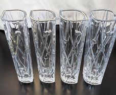 Crystal Bohemia Labyrinth 25.5cm Vases Set of 4 Czech Crystal  Adverts.ie title