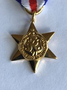 Genuine British Ww2 Miniature France And Germany Star Medal