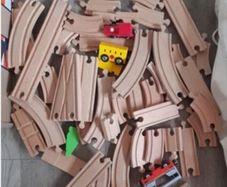 Wooden train set