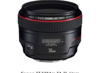 Canon EF 1.2 50 mm lens