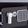 Small Value Safe, Digital Keypad, LED Light Indicators, 15mm Steel Locking Bolts, Emergency Override Key, Wall And Floor Fixings, Black Finish (FREE POSTAGE) Image 6