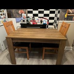 table and 2 chairs