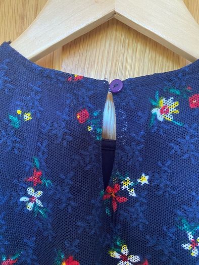Girls Navy Summer Floral Dress