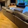 FREE Large Grey Corner Sofa with Matching Footstool Image 4