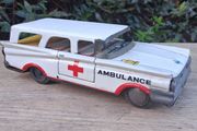 Rare 1960's MTH Japanese Tin plate Friction Ambulance
