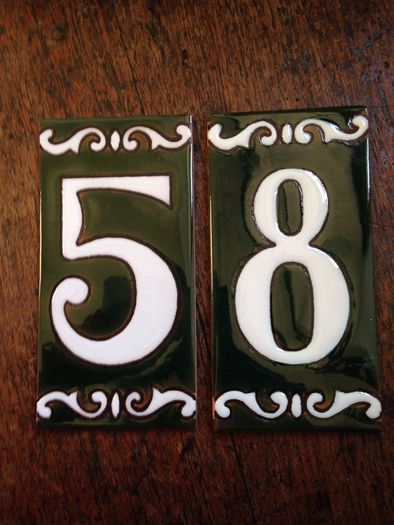Art Nouveau Number Plates NEW