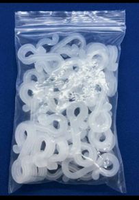 Christmas light gutter hooks, heavy duty string light gutter clip, Set of 48