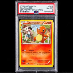 Charmander RC3/RC32 PSA 8 NM-Mint Graded Radiant Collection XY Generations 2016 Pokemon Card