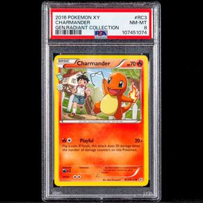 Charmander RC3/RC32 PSA 8 NM-Mint Graded Radiant Collection XY Generations 2016 Pokemon Card