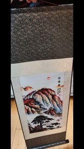 Hanging Scroll Framed Silk Mount